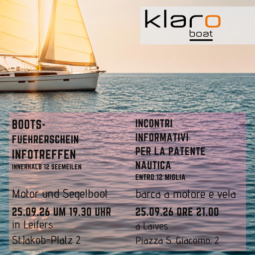 [Translate to Italiano:] Boot Sep 26